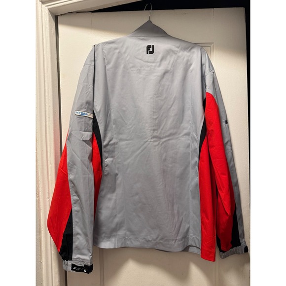 FootJoy DryJoys Hydrolite Chicago Blackhawks Golf Rain Jacket Mens XL Grey Red - Picture 4 of 4